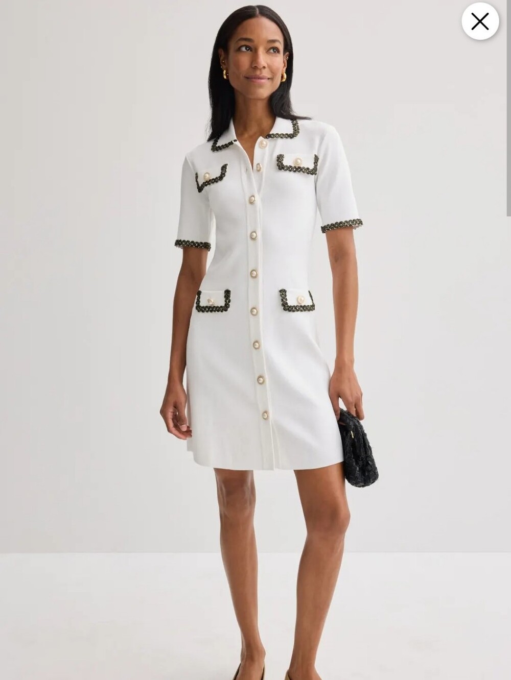 ALEXIA ADMOR ODETTE BUTTON DOWN MINI DRESS SIZE XL MSRP $259